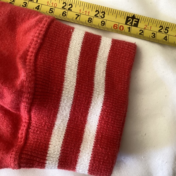 JAmerica USA Men’s Hoodie Red and White Large Front Pocket - Picture 7 of 7